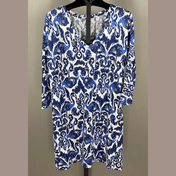 Lilly Pulitzer Dresses & Skirts - Lilly Pulitzer Dress Womens XS blue flamingo tropical preppy colorful casual